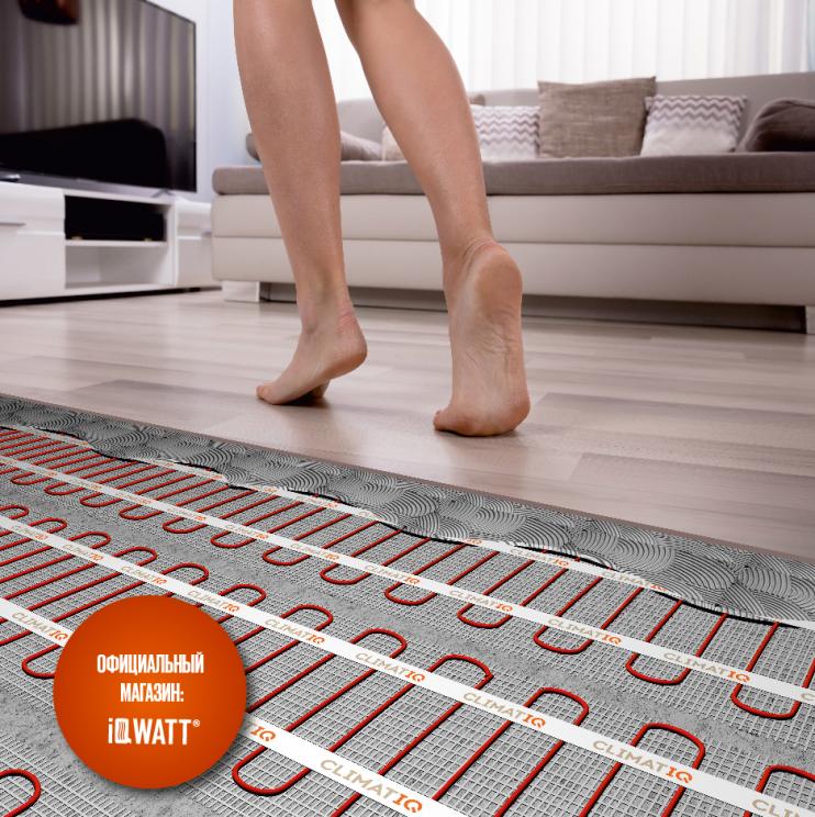 Тонкий самоклеящийся греющий мат CLIMATIQ MAT 20м²